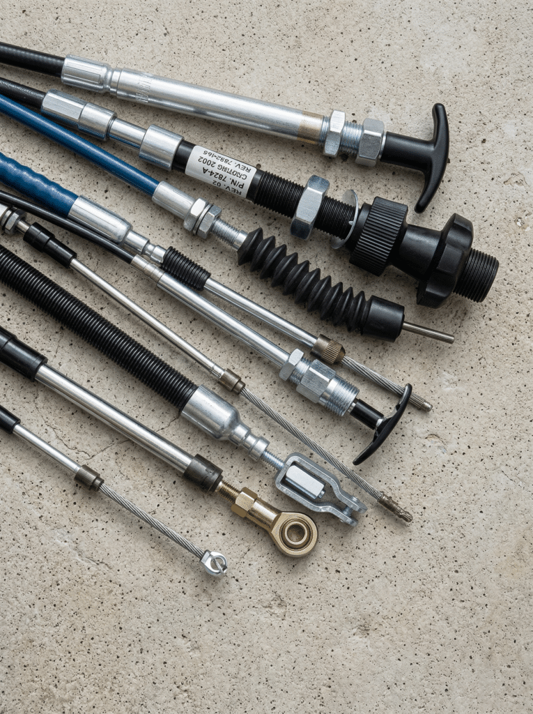 An image of Cablecraft Cable Assembly and Custom Cable Assemblies piled in dirty white background